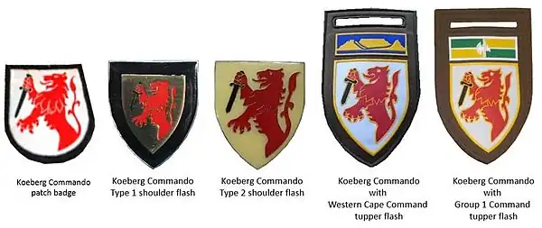 SADF era Koeberg Commando insignia