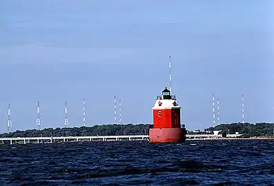 Sandy Point Shoal Light in July 1991