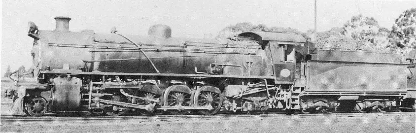 Reboilered Class 4AR with the rectangular regulator cover and a Watson cab with its slanted front, c. 1970