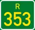 Regional route R353 shield