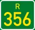 Regional route R356 shield