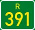 Regional route R391 shield