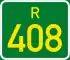 Regional route R408 shield