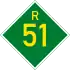 Provincial route R51 shield