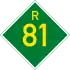 Provincial route R81 shield