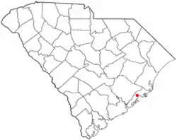 Location of Awendaw in South Carolina