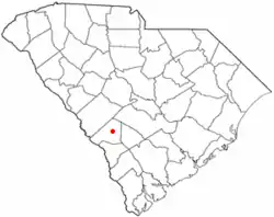 Location of Barnwell, South Carolina