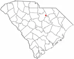 Location of Bethune, South Carolina