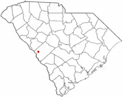 Location of Burnettown, South Carolina