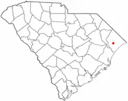 Location in South Carolina