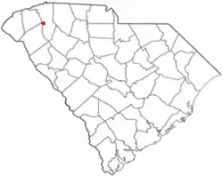 Location of Gantt, South Carolina