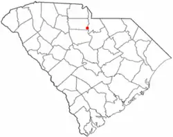 Location of Great Falls, South Carolina