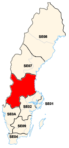 Location of North Middle Sweden