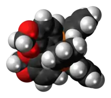 Space-filling model of the SEGPHOS molecule