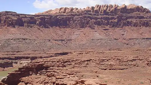 The Permian through Jurassic part of the staircase, as seen at Glen Canyon NRA