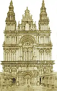 Facade project by Jacques Androuet du Cerceau (16th century - not built)