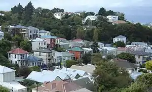 Houses along Aro St