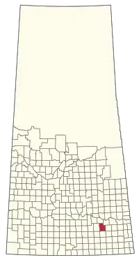 Location of the RM of Montmartre No. 126 in Saskatchewan