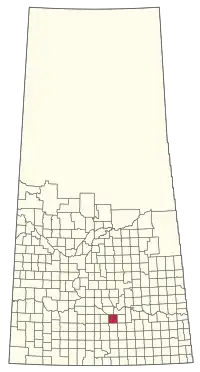 Location of the RM of Pense No. 160 in Saskatchewan