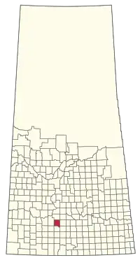 Location of the RM of Chaplin No. 164 in Saskatchewan