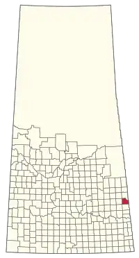 Location of the RM of Calder No. 241 in Saskatchewan