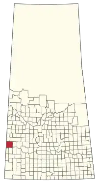 Location of the RM of Chesterfield No. 261 in Saskatchewan