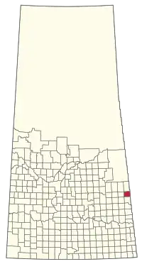 Location of the RM of St. Philips No. 301 in Saskatchewan