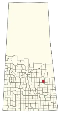 Location of the RM of Sasman No. 336 in Saskatchewan