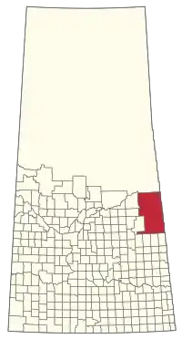 Location of the RM of Hudson Bay No. 394 in Saskatchewan