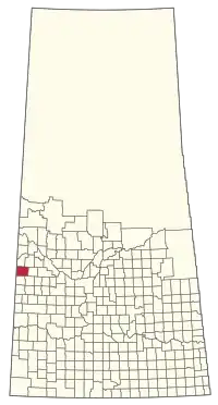 Location of the RM of Senlac No. 411 in Saskatchewan