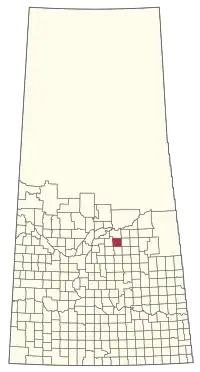 Location of the RM of Flett's Springs No. 429 in Saskatchewan