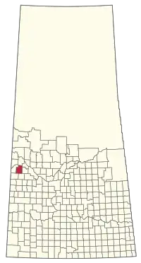 Location of the RM of Hillsdale No. 440 in Saskatchewan