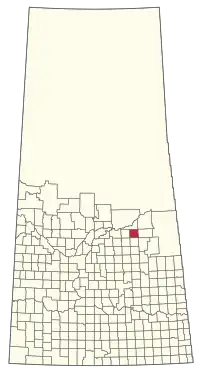 Location of the RM of Connaught No. 457 in Saskatchewan