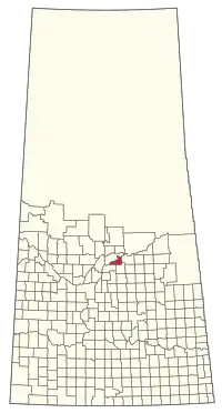 Location of the RM of Birch Hills No. 460 in Saskatchewan