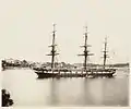 HMS Galatea in Port Jackson, Sydney, c. 1870, [attributed Charles Pickering]