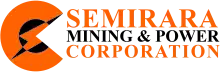 Logo of the Semirara Mining & Power Corporation featuring a stylized thunderbolt superimposed on the letter C glyph in orange tint