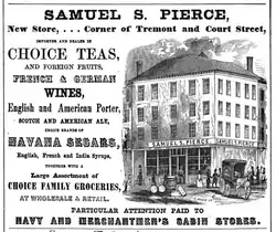 1852 advertisement for Samuel S. Pierce