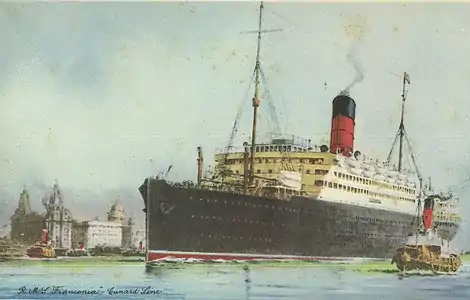 SS Franconia, Cunard Line ship, ca. 1930, State Library of New South Wales.