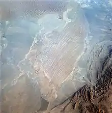 The Lut Desert as seen from orbit by STS-2.