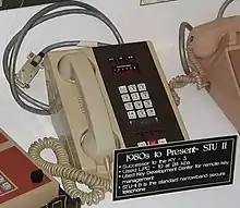 STU-II secure telephone desk set (electronics were housed in a separate cabinet)