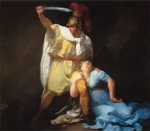 Rhadamistus killing Zenobia by Luigi Sabatelli