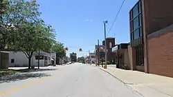 Looking south on North Howard Street (Ohio State Route 729) in Sabina