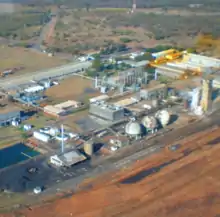 Aerial view of Sable Chemicals in Kwekwe.