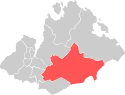 Location within Sandnes municipality