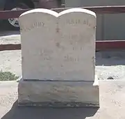 The grave of Charles Cook's son, Franklin wife Annie M. Cook (Coates).