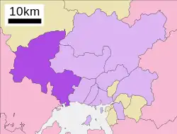 Location of Saeki-ku in Hiroshima