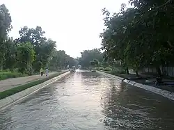 Safdarabad Canal at the entrance of Safdarabad City