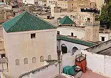 Saffarin Madrasa (dated to 1271); the minaret (right) and prayer hall (left) are visible