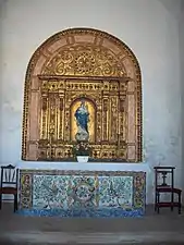 Retable in the church