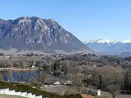 Sight of Les Marches in winter.